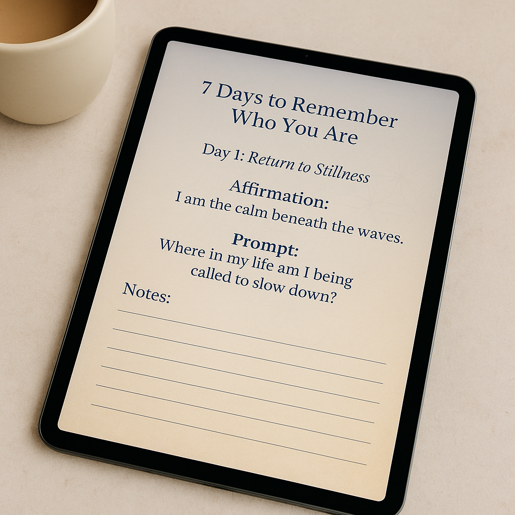 7 Days to Remember Who You Are — A Guided Digital Journal for Inner Stillness