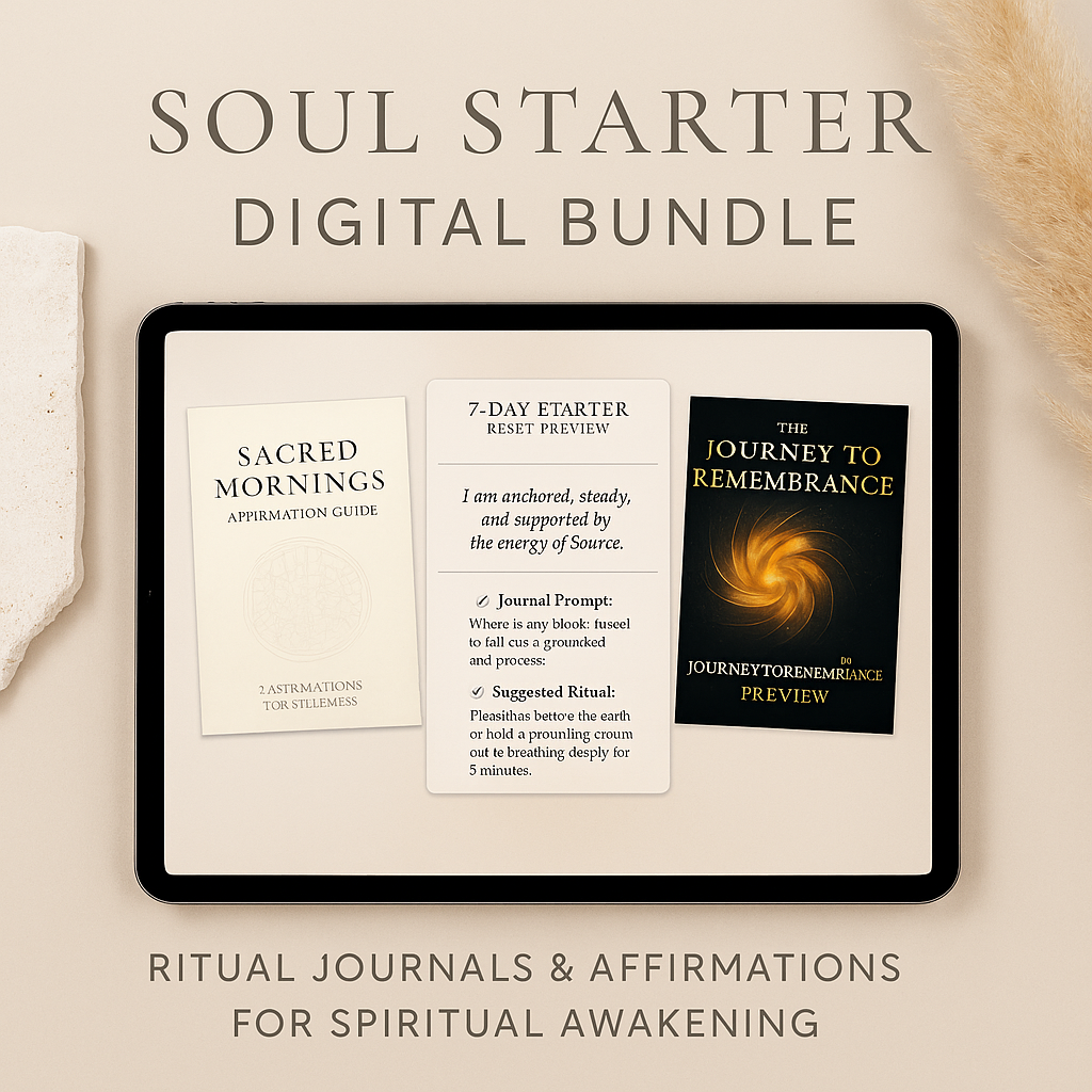 Soul Starter Digital Bundle A Ritual Toolkit for Daily Awakening